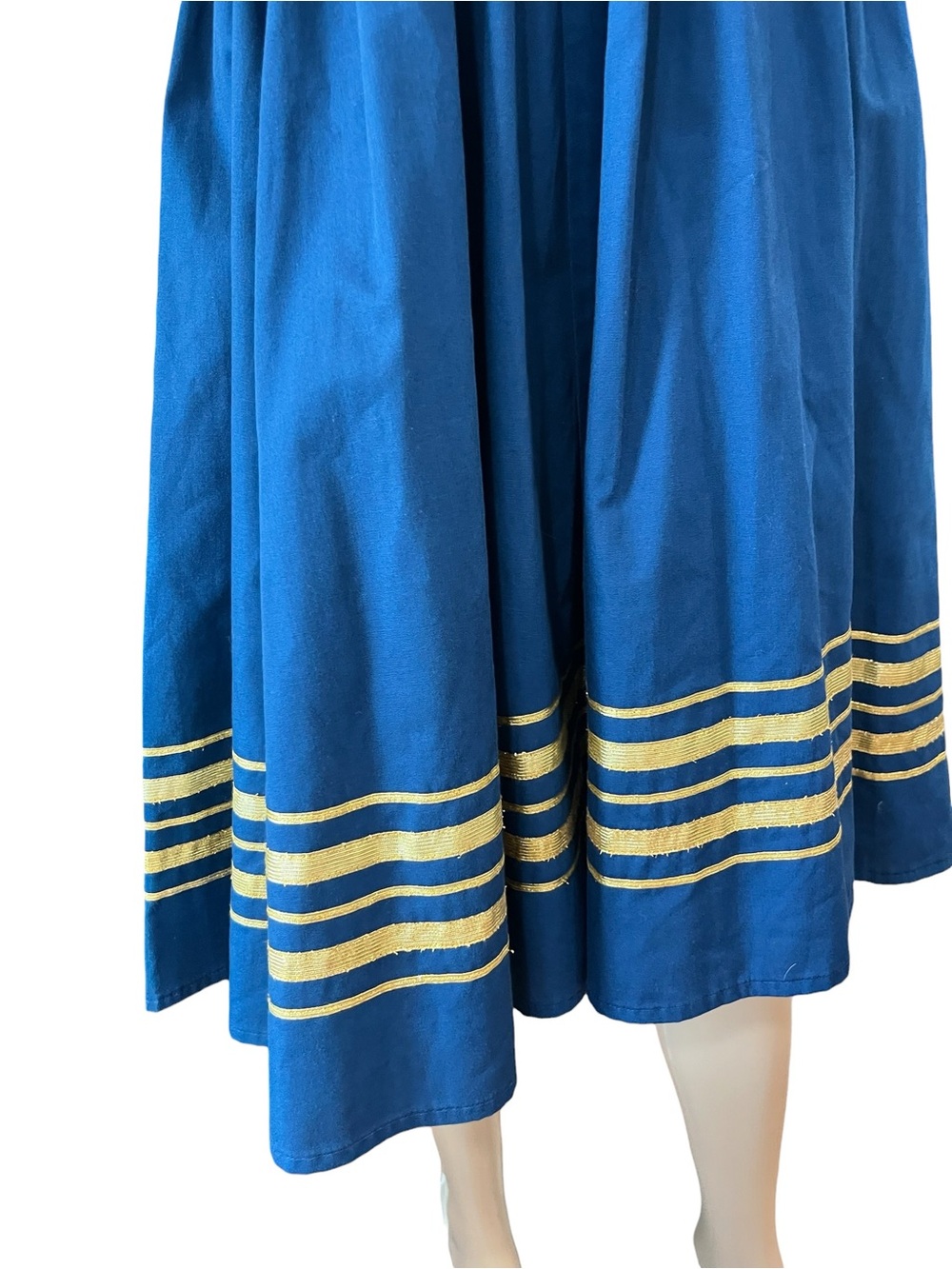 Vintage Style Blue Sailor Dress | Handmade Nautical Middy Pinup Dresee-M/L - Picture 5 of 8